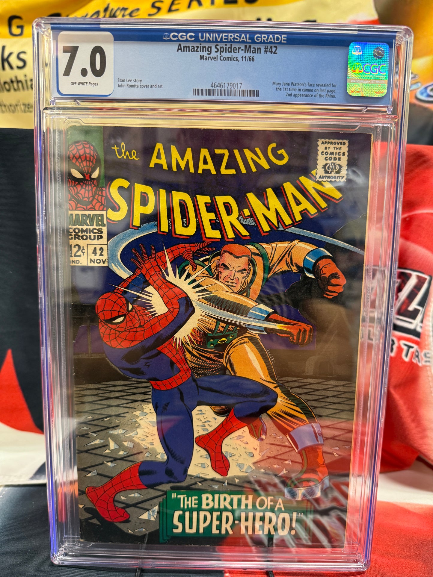 Amazing Spider-man #42 Silver age 1st Mary Jane Face Key CGC 7.0 FVF Beauty Wow
