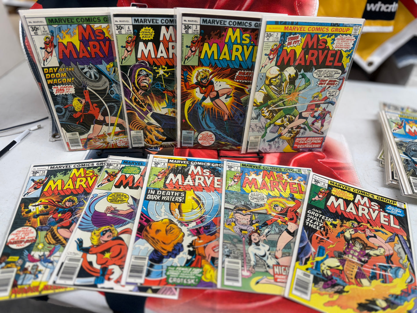 Ms. Marvel #1-23 Complete  1st Carol Danvers, Mystique  & 1st Death-Bird!) 1977