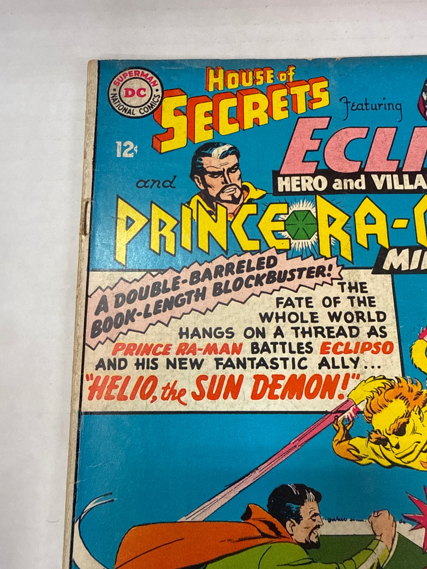 DC: HOUSE OF SECRETS #76, ECLIPSO & HELIO (THE SUN DEMON) VS PRINCE RA-MAN, 1966 Cross Posted