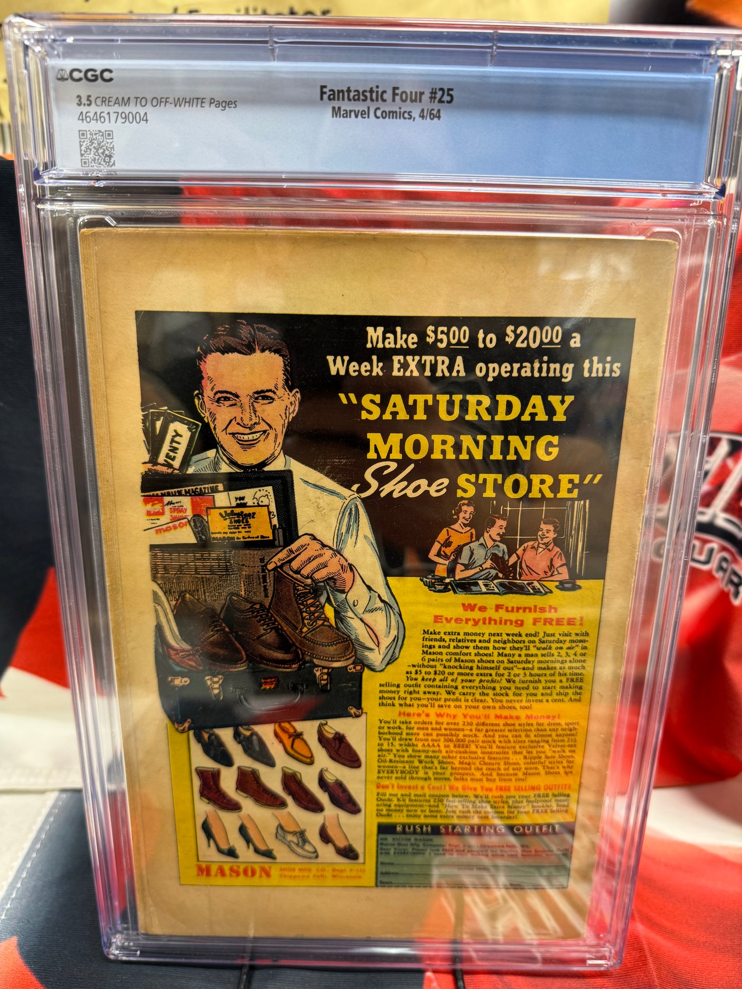 Fantastic Four #25 (1964) CGC 3.5 🔑 Thing v. Hulk, Marvel Comics Silver Age