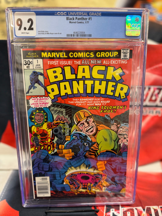 Black Panther 1 1st Series 1977 Jack Kirby CGC 9.2 Marvel Comics NM Stan Lee