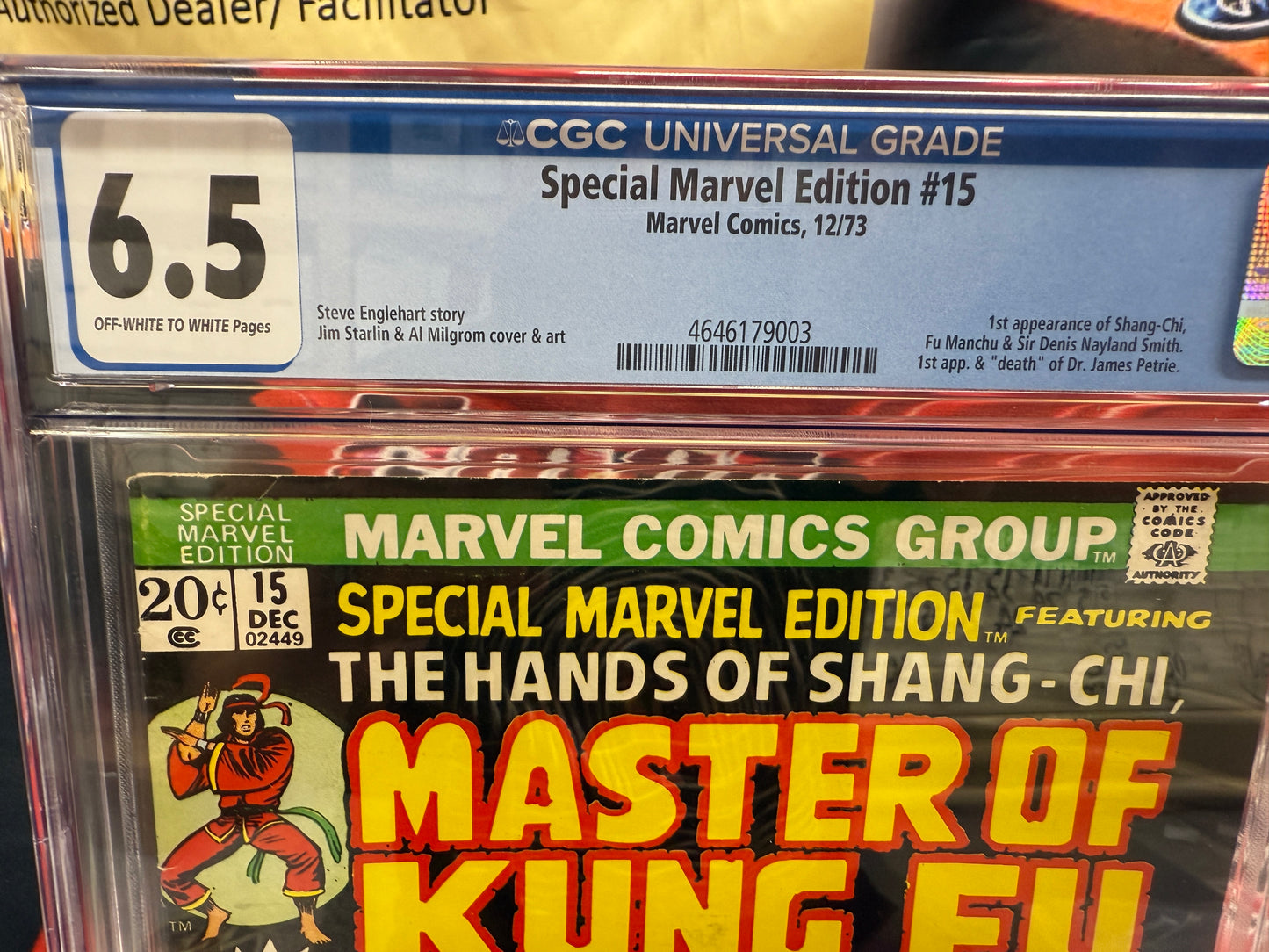 Special Marvel Edition #15 CGC 6.5 (1973) 1st Appearance of Shang-Chi Bronze KEY