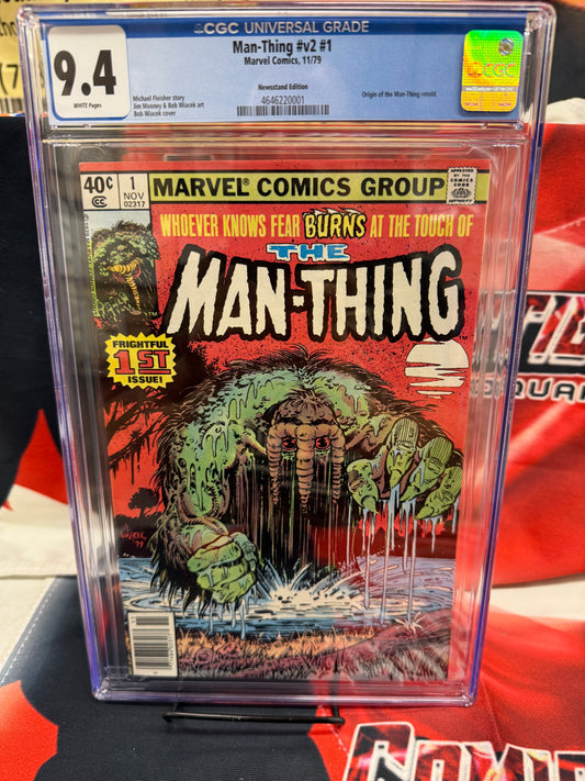 Man-Thing v2 #1 CGC 9.4 (1979) Marvel Comics "Newsstand Edition" Origin Retold