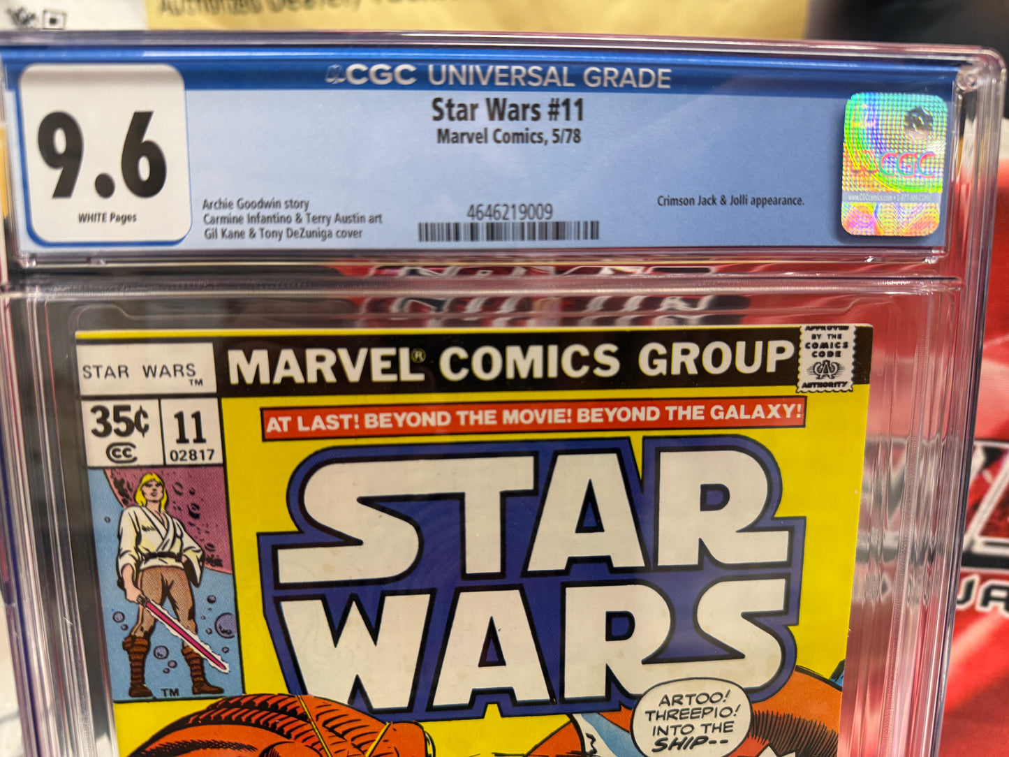 STAR WARS #11 CGC 9.6 WHITE PAGES // MARVEL COMICS 1978