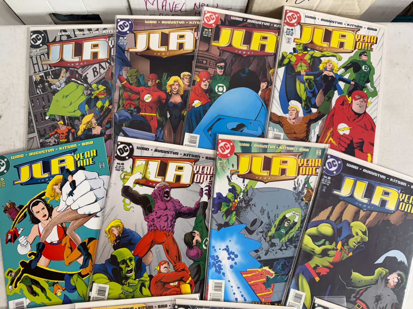 JLA: Year One #1-12 COMPLETE SET - DC Comics 1998 - Justice League - Waid Farts