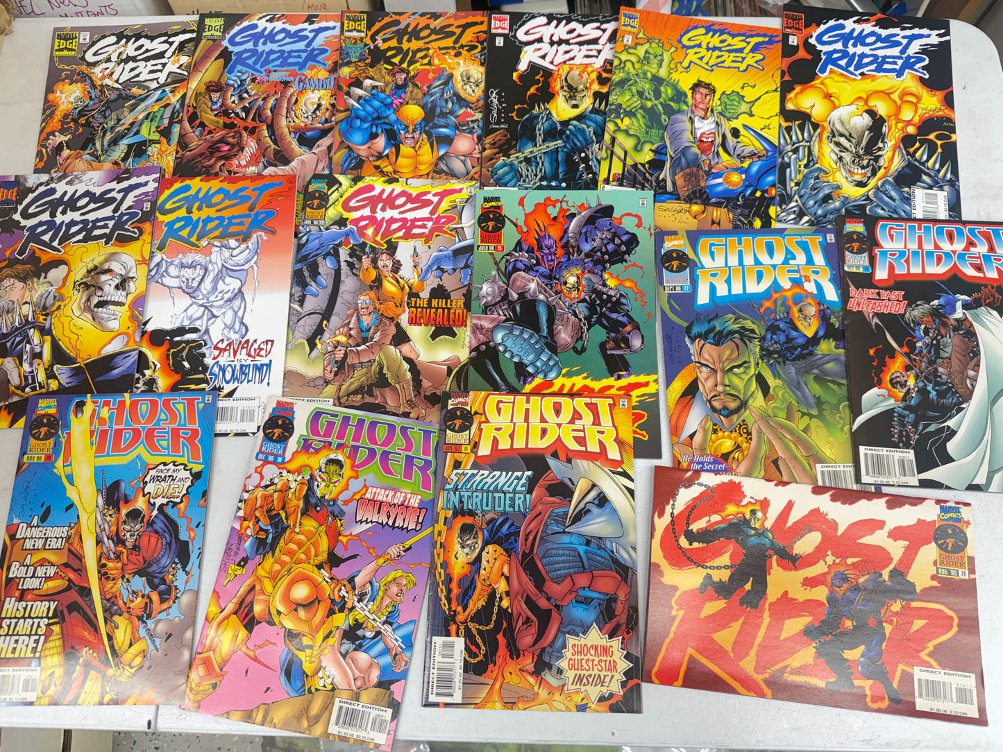Ghost Rider Vol 2 #1-81 +ann 1-2 +Flashback  Marvel 1990 X-men Crossover Jim Lee