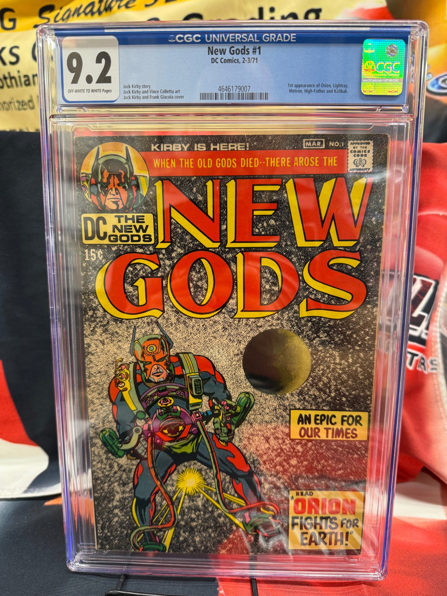 New Gods #1, CGC 9.2, 1st App of Orion, Lightray, Metron, and Kalibak, DC 1971