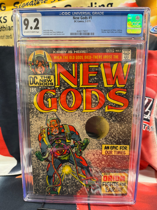 New Gods #1, CGC 9.2, 1st App of Orion, Lightray, Metron, and Kalibak, DC 1971