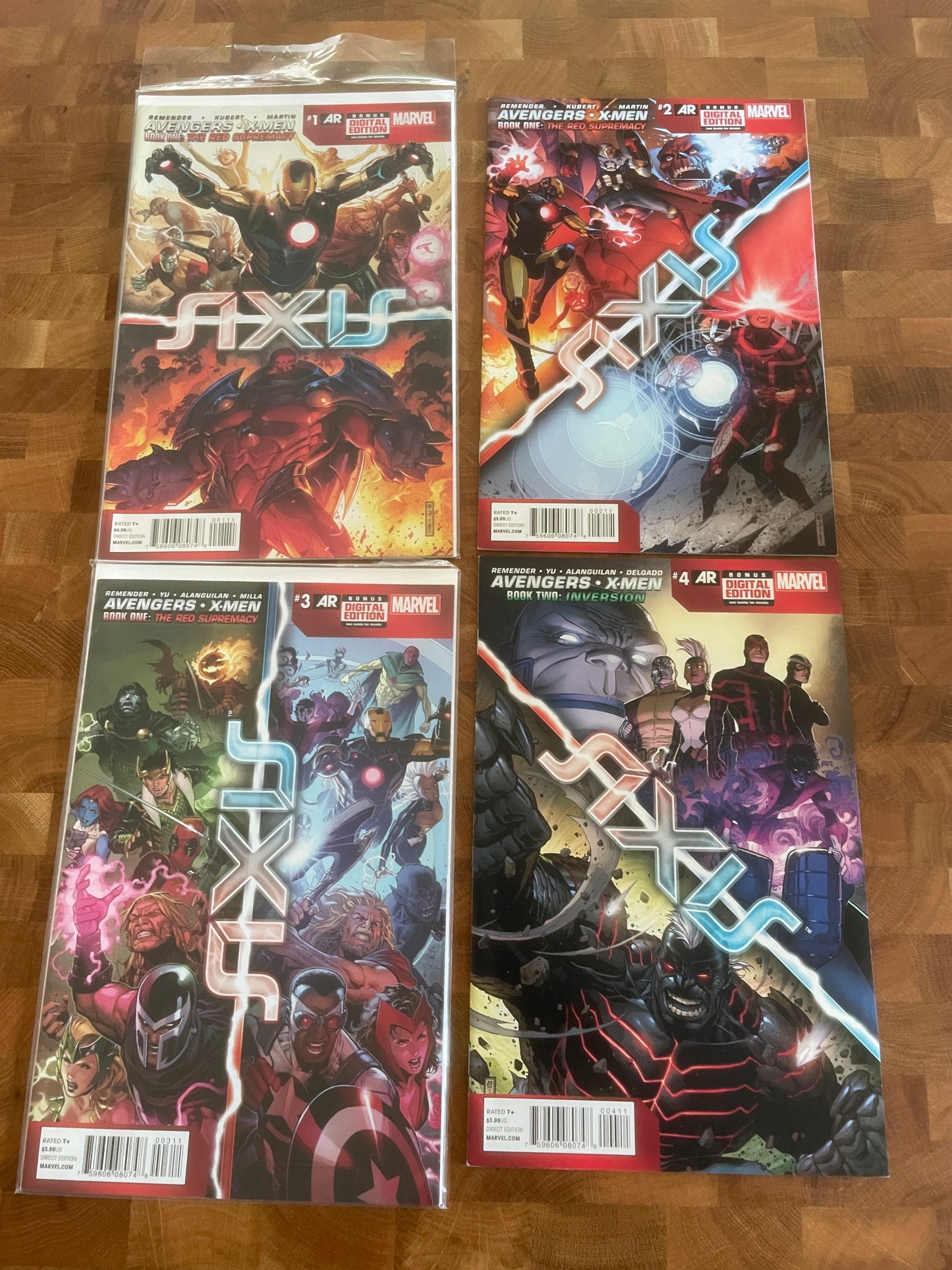 Avengers / X-men: AXIS #1-4 Rick Remender, Adam Kubert, Jim Cheung