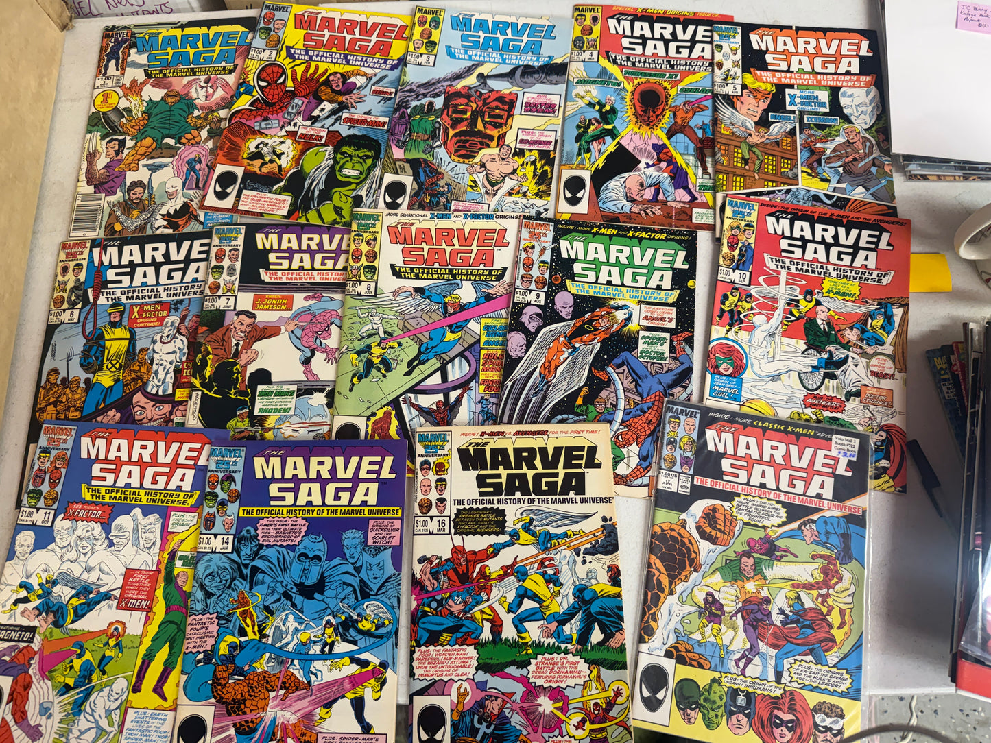 Marvel Saga: Official History Marvel Universe 20 Issues 1-11,14,16-21,24,25