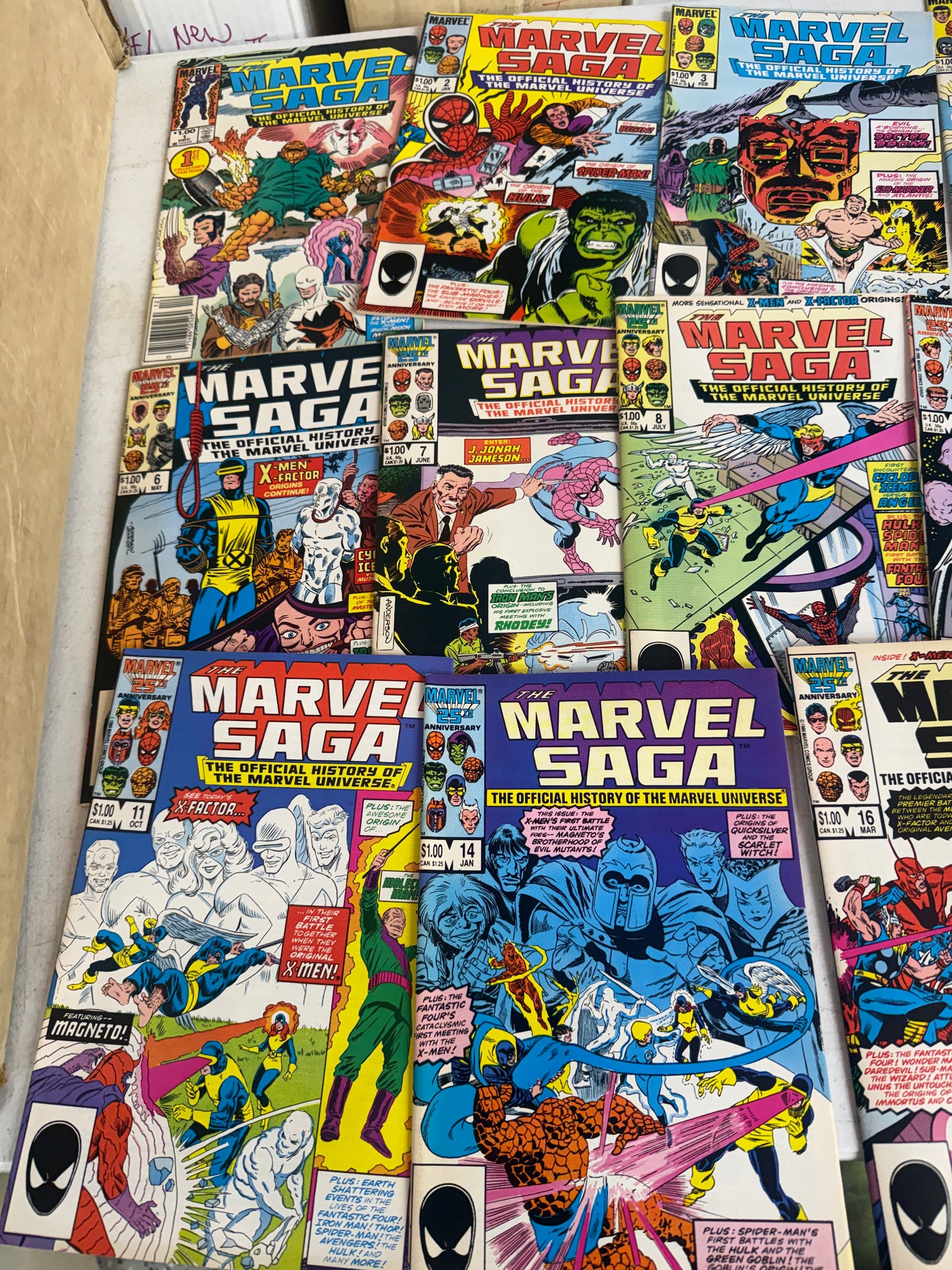 Marvel Saga: Official History Marvel Universe 20 Issues 1-11,14,16-21,24,25