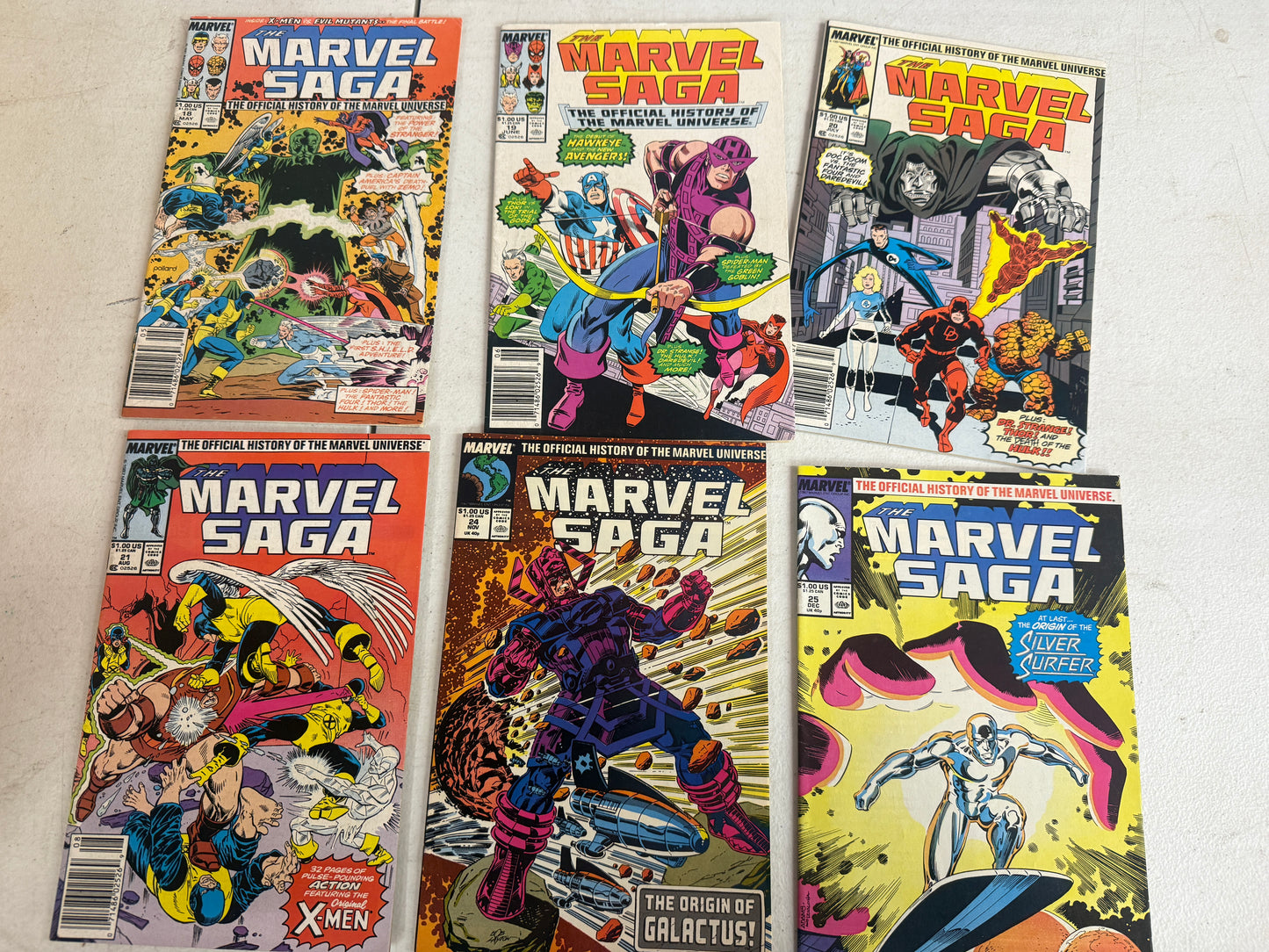 Marvel Saga: Official History Marvel Universe 20 Issues 1-11,14,16-21,24,25