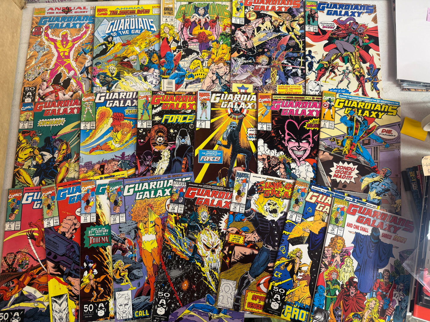 GUARDIANS OF THE GALAXY #1-62 (1990) #1 to 62 -- FULL Set +ann 1,2,4
