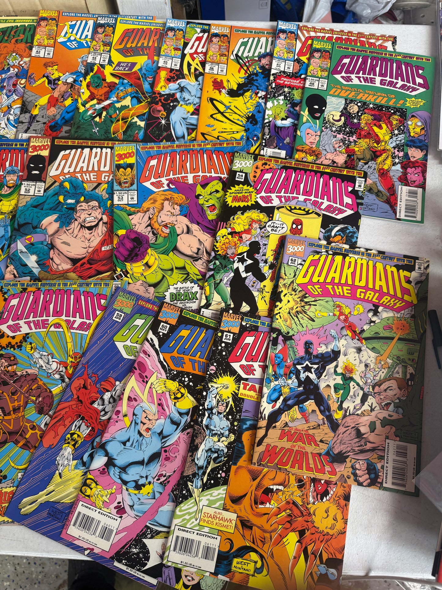 GUARDIANS OF THE GALAXY #1-62 (1990) #1 to 62 -- FULL Set +ann 1,2,4