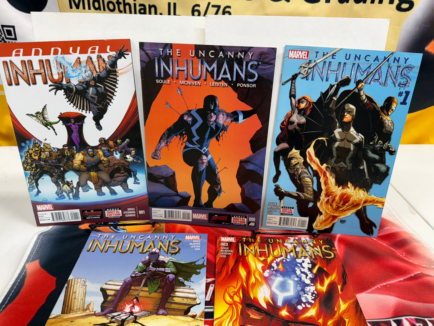 The Uncanny Inhumans #0,1,2,3 And Annual 1 Marvel Comics 2015/16