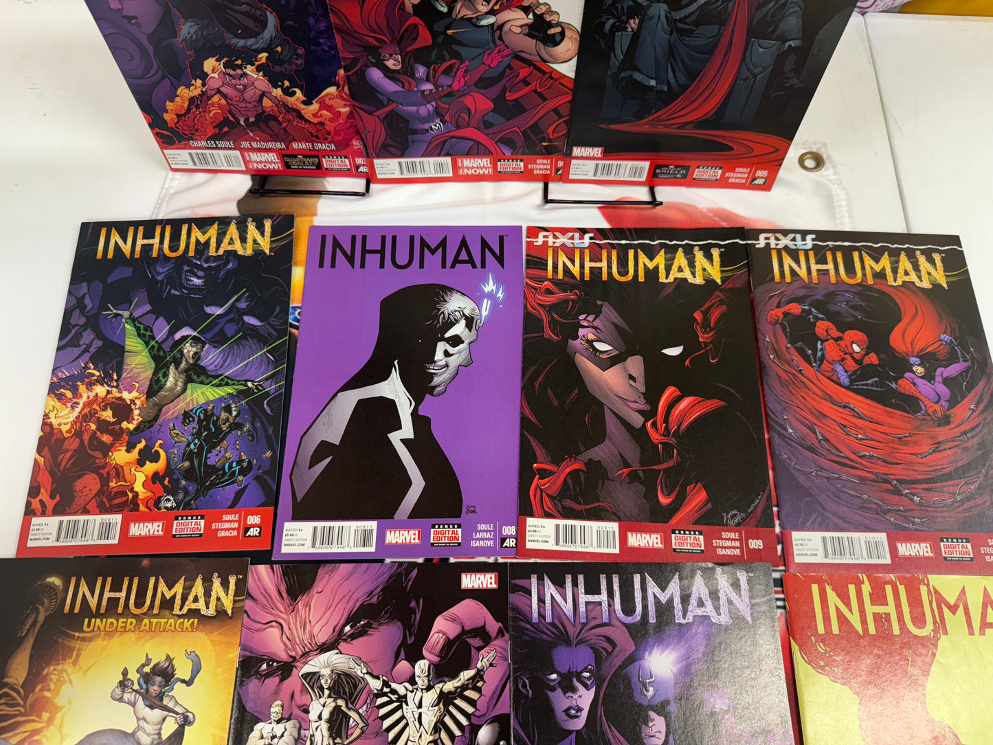 INHUMAN #3-6,8-14 Joe Madureira Battlechasers Lot Of 11 Books