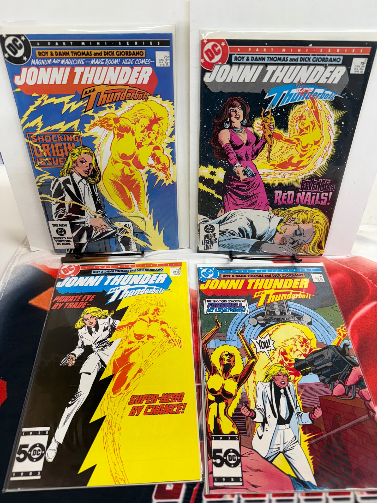 First Appearance JONNI THUNDER 1 2 3 4 Mini Series 1985 1-4 1st Thunderbolt Lot