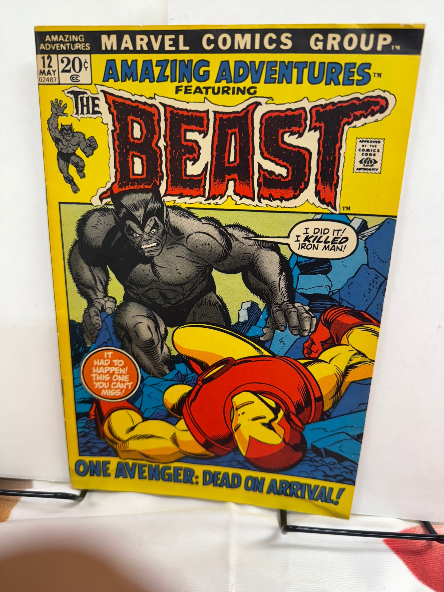 Amazing Adventures #12.  Marvel Comics May 1972. Amazing Beast cover!