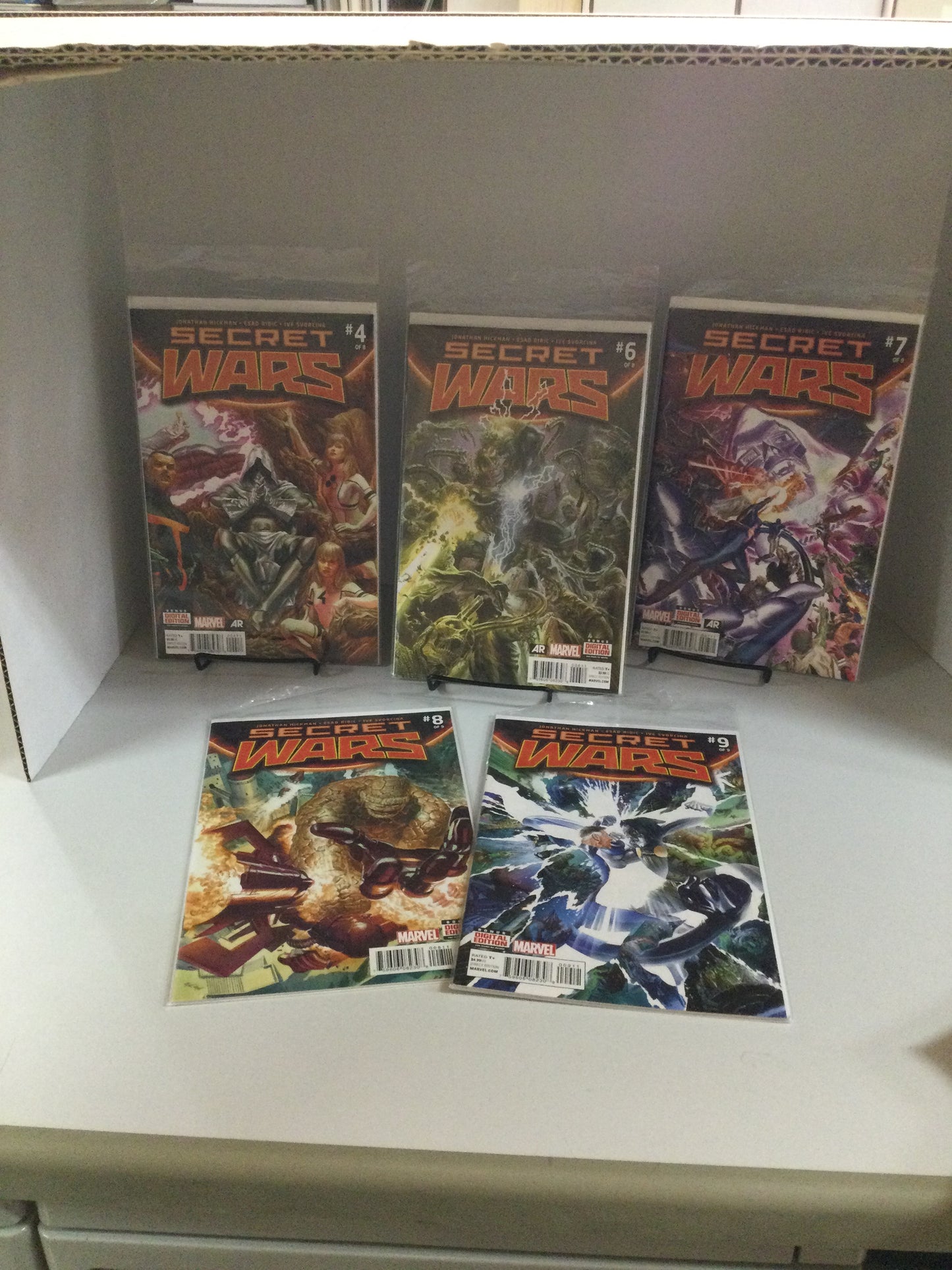 Marvel SECRET WARS COMPLETE SET #1-9 + GUIDE GOD EMPEROR DOOM VARIANT #5 9.8 CGC and #2 Virgin Variant