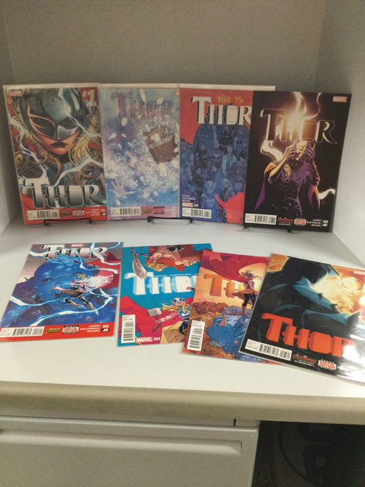 THOR VOL. 4 #1-8, 1ST JANE FOSTER THOR VF/NM (2014) MARVEL