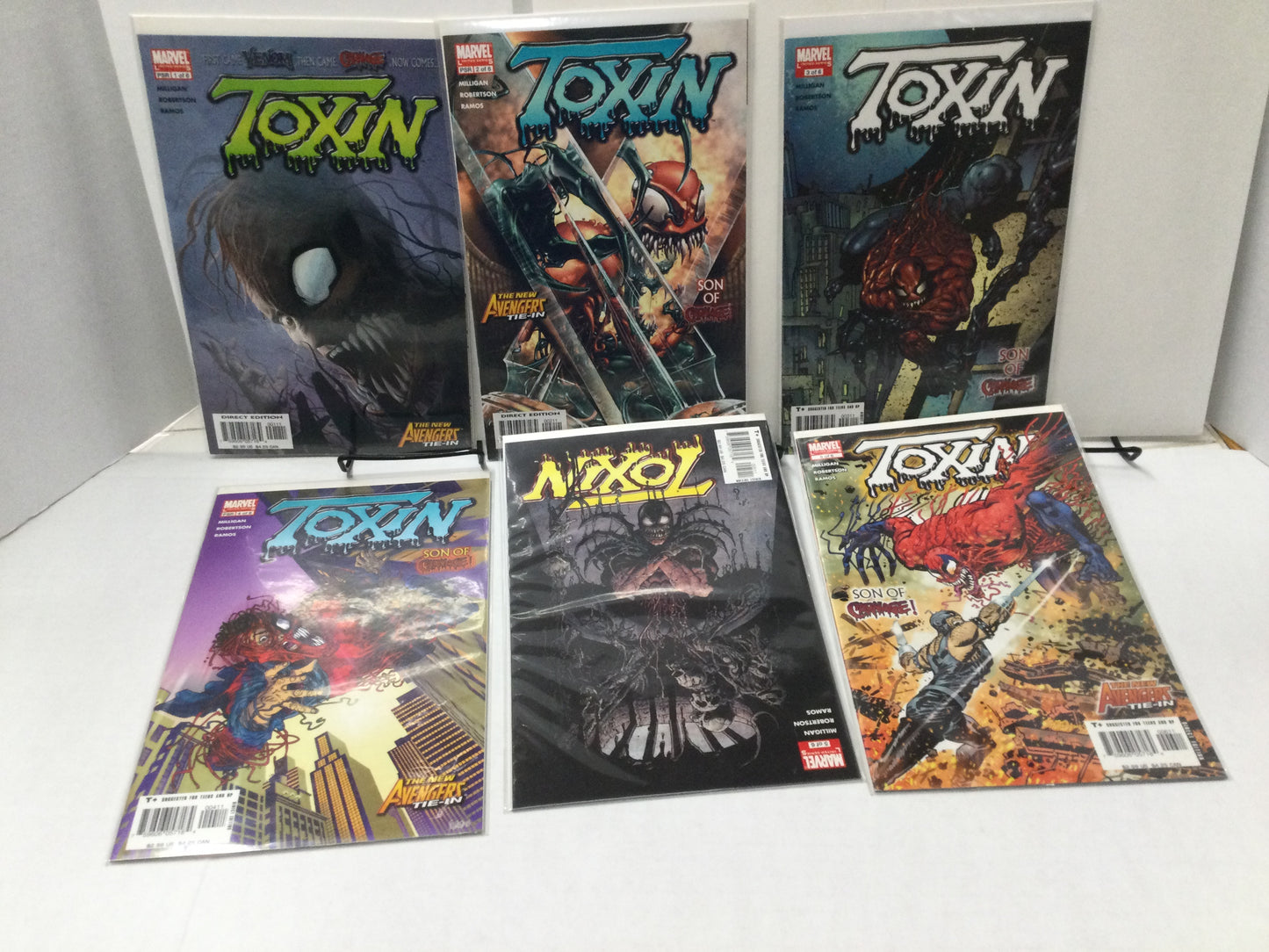 Toxin Issues 1-6 Complete Set NM HIGH GRADE Son Of Carnage! Marvel Symbiote