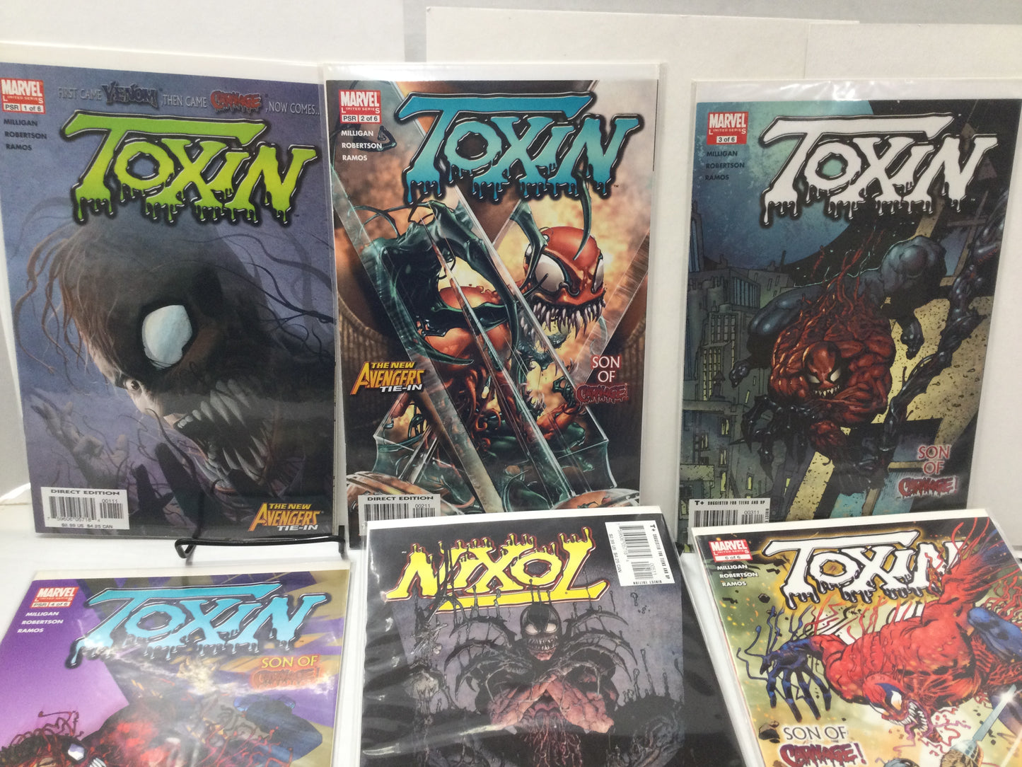 Toxin Issues 1-6 Complete Set NM HIGH GRADE Son Of Carnage! Marvel Symbiote