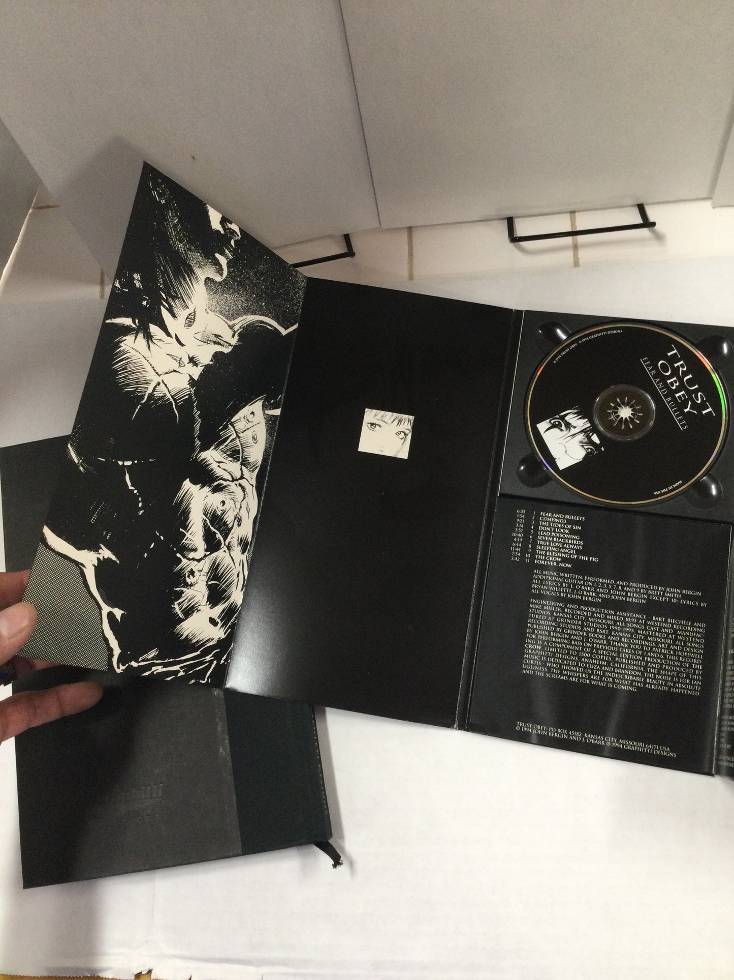 The Crow Signed Slipcase Set - HC, CD & Print -  Graphitti Designs, 724/1500 HTF