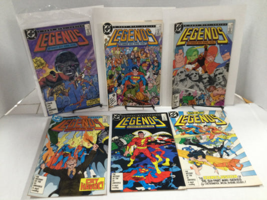 LEGENDS #1-6 Complete set  1st Amanda Waller/Modern Suicide Squad DC 1986