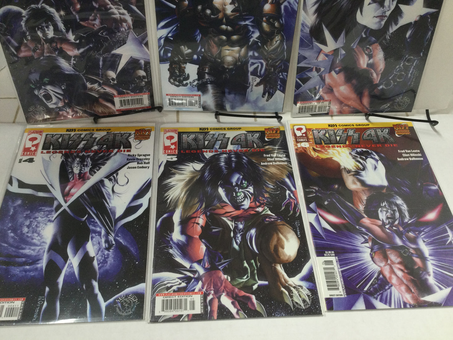 KISS 4K  Comic 2007 KISS Comics Group #1-6 set Xmas Legends Never Die Platinum