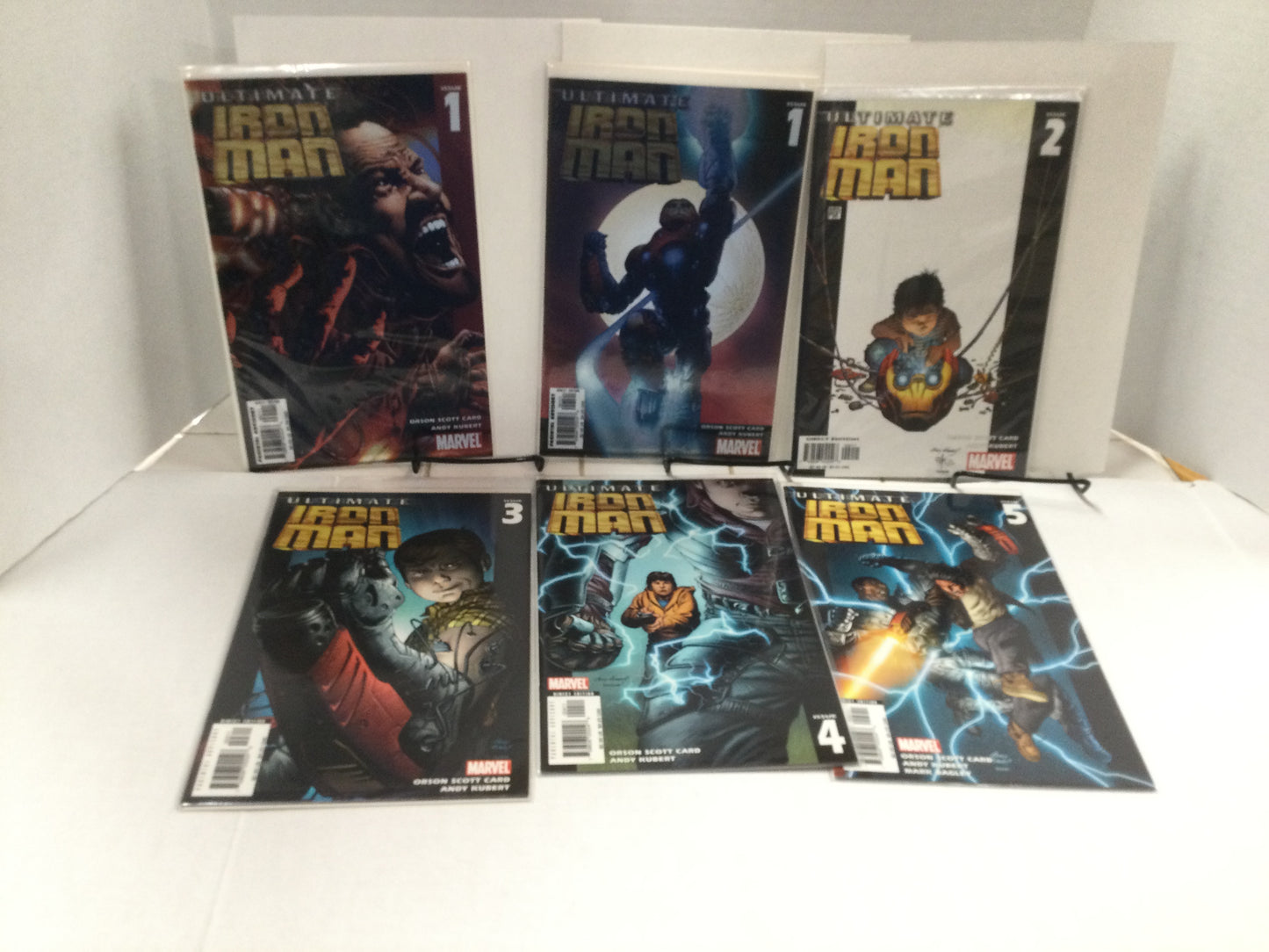 Ultimate Iron Man #1-5  Includes Red Foil #1 and vol 2  1-4 Marvel 2005