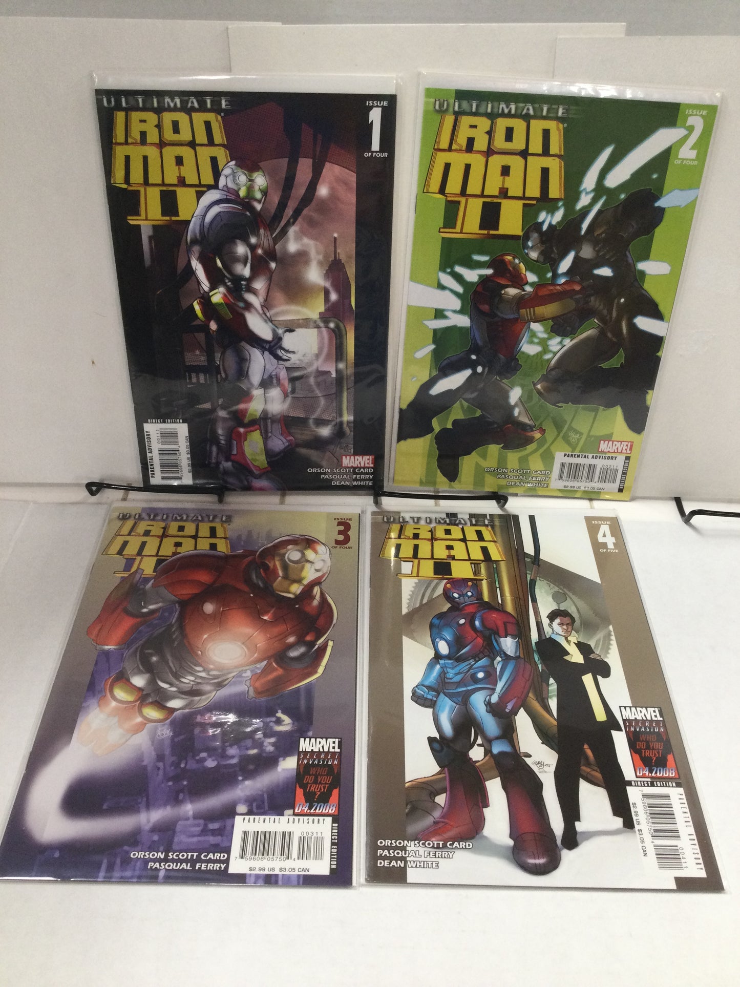 Ultimate Iron Man #1-5  Includes Red Foil #1 and vol 2  1-4 Marvel 2005