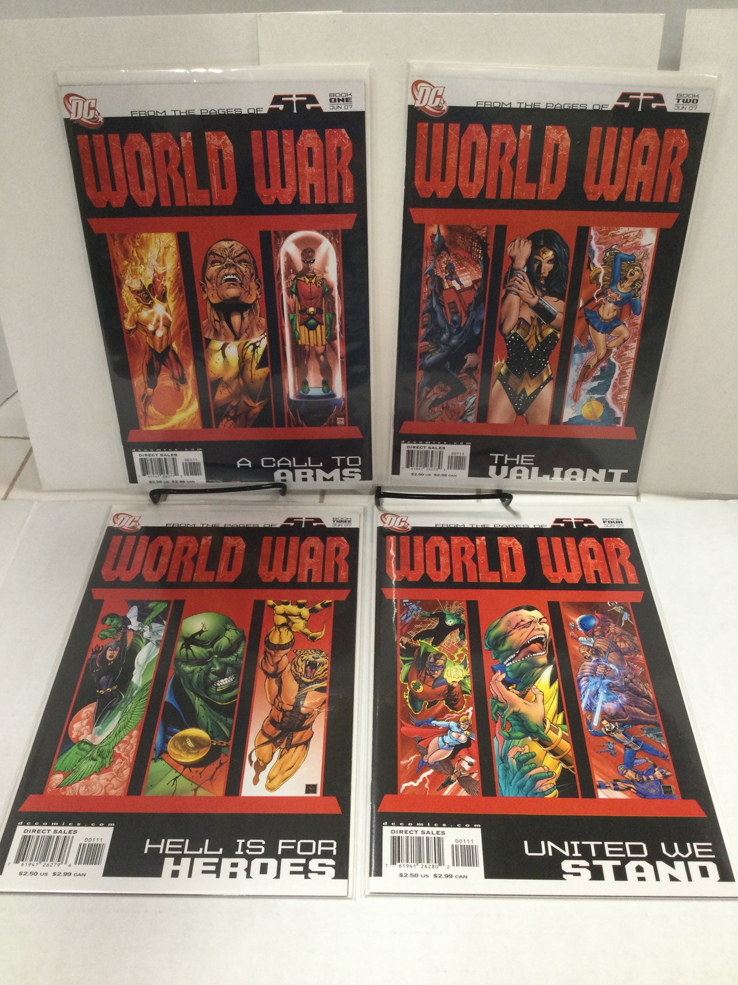 New 52 World War III / WWIII #1 - 4 (2007, DC) Complete Series/Set, High Grade