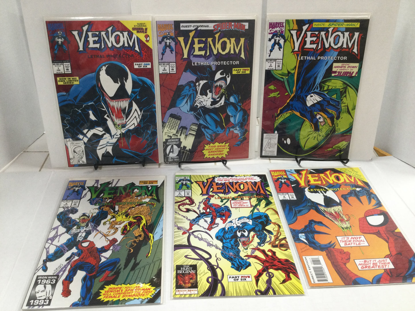 Venom Lethal Protector # 1-6 1st Solo Series Complete, NM - 🔑 1st Scream, 1993