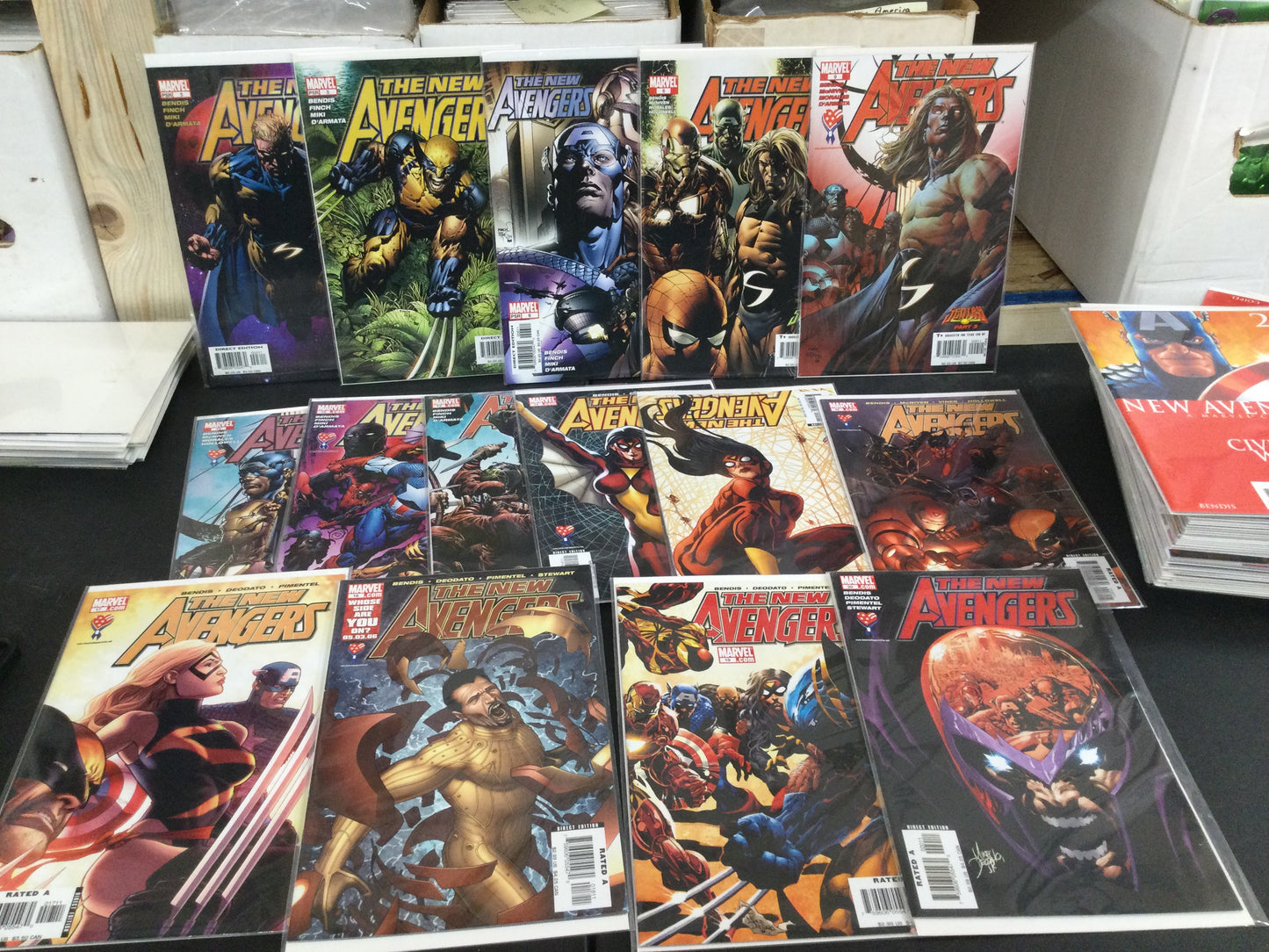 New Avengers Vol. 1 Lot of 68 Comic Books - Issues 1-64 +1 shot +Annual 1-3