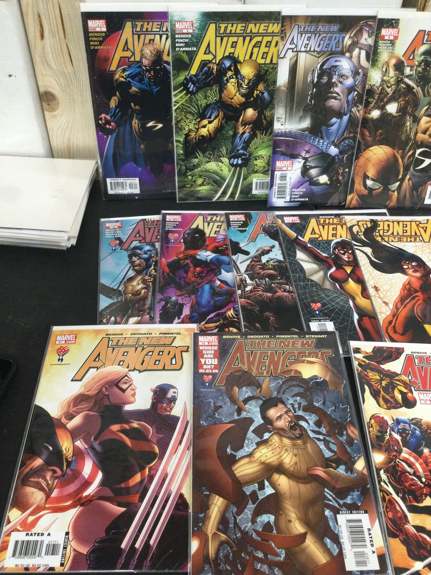 New Avengers Vol. 1 Lot of 68 Comic Books - Issues 1-64 +1 shot +Annual 1-3