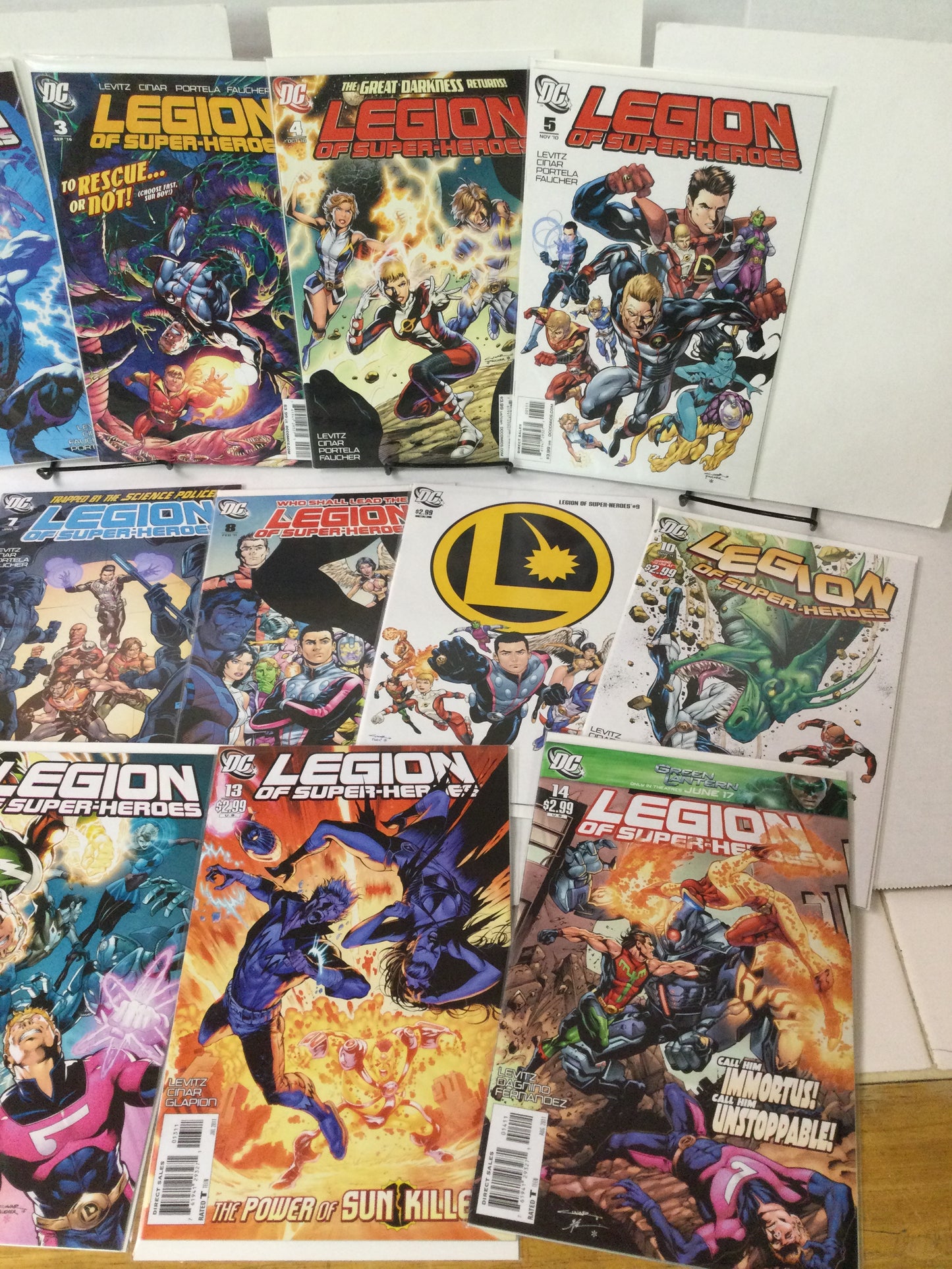 DC Legion of Super-Heroes #1-14 + #1 2011 Levitz