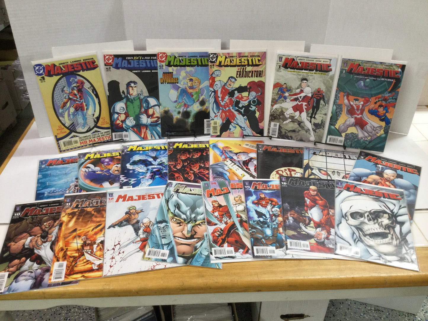 Majestic #1-4 + #1-17 High Grade NM Complete Series + Mini-Series