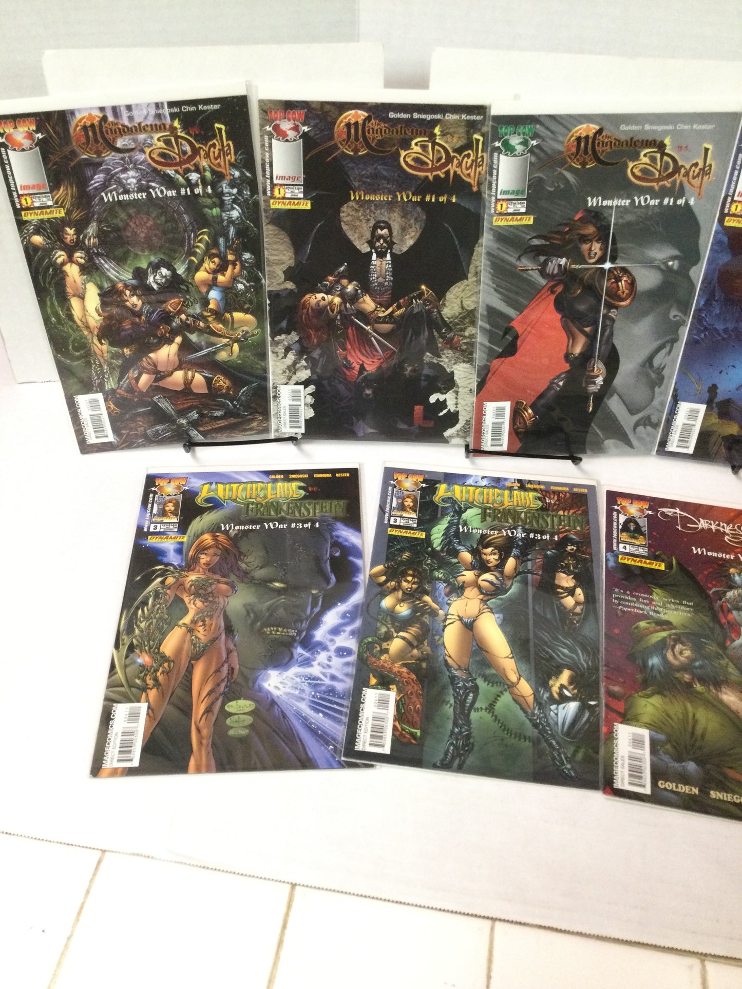 Monster War #1-4 Set with variants Magdalena Witchblade  Image Comics EBAS