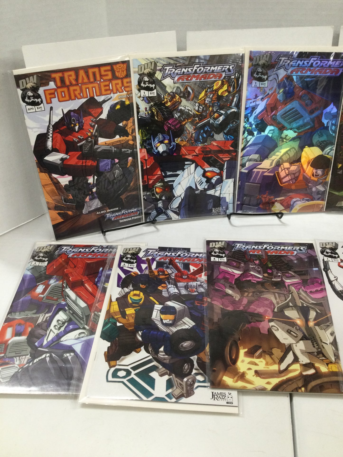 Transformers Armada 1-18 Full Run DW Comics (2002-2003) +#1 Foil +  Preview