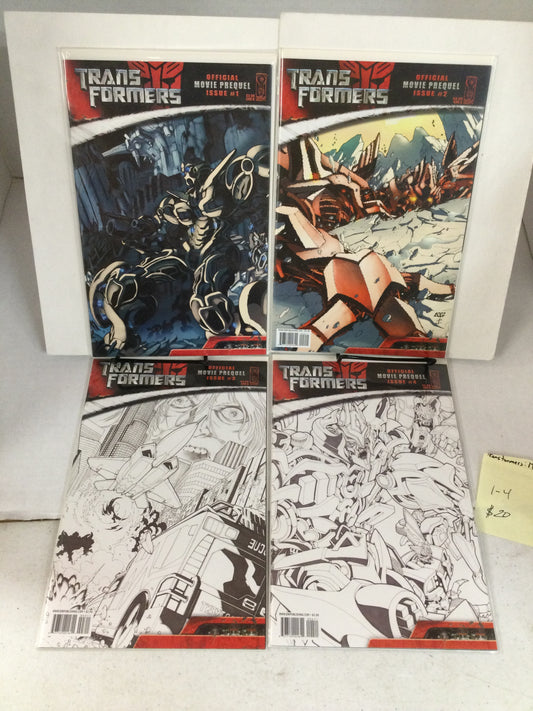 Transformers MOVIE PREQUEL #1-4 Comics (2007)