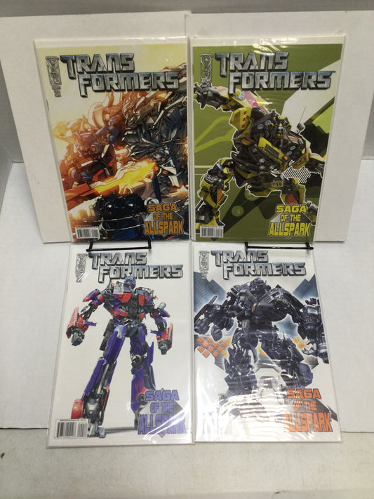 Transformers: Saga Of the Allspark (2008, IDW Comics) Set #1A 2B 3B 4A BR891