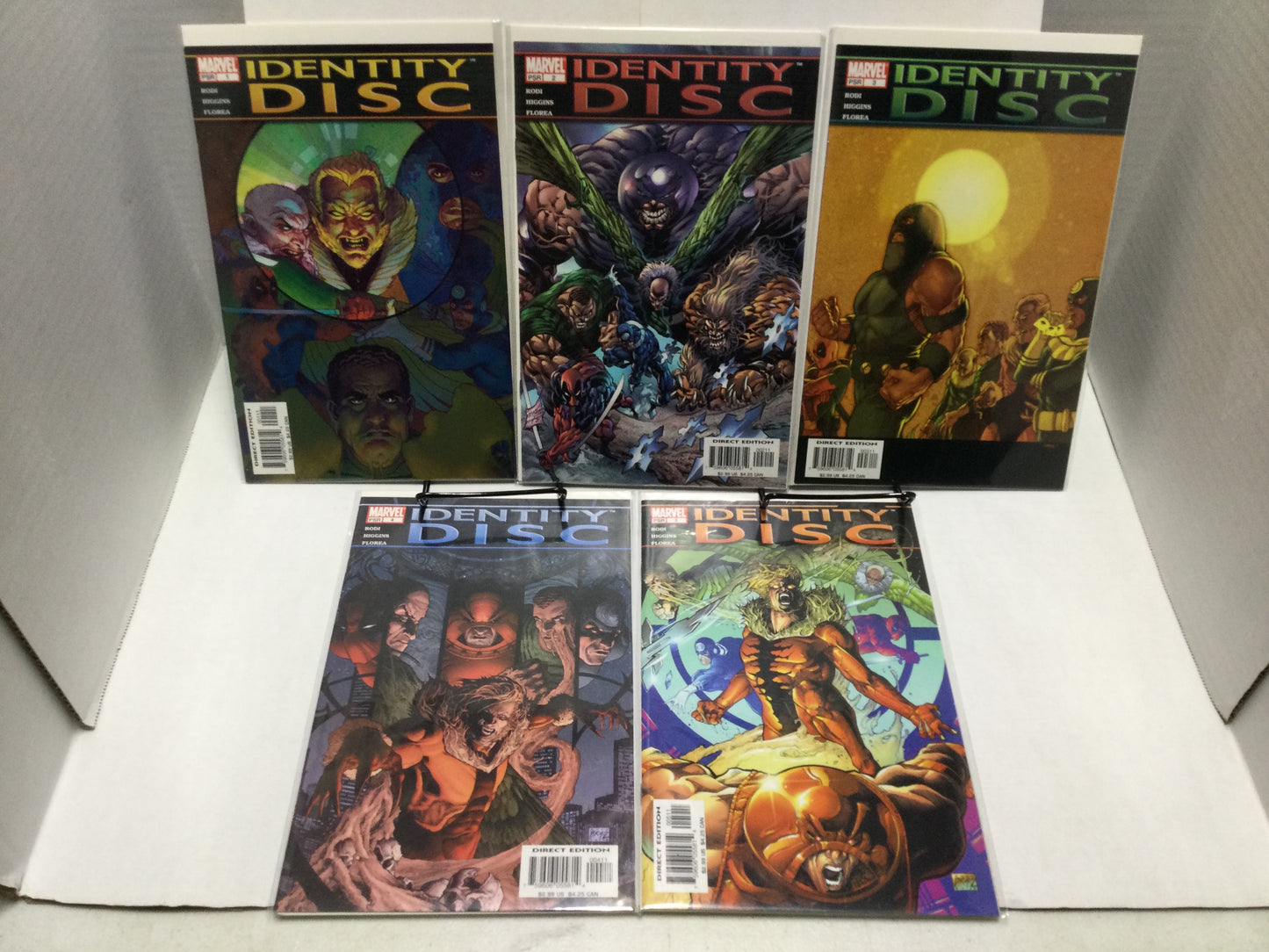 Identity Disc #1-5 Marvel Comics Features Deadpool