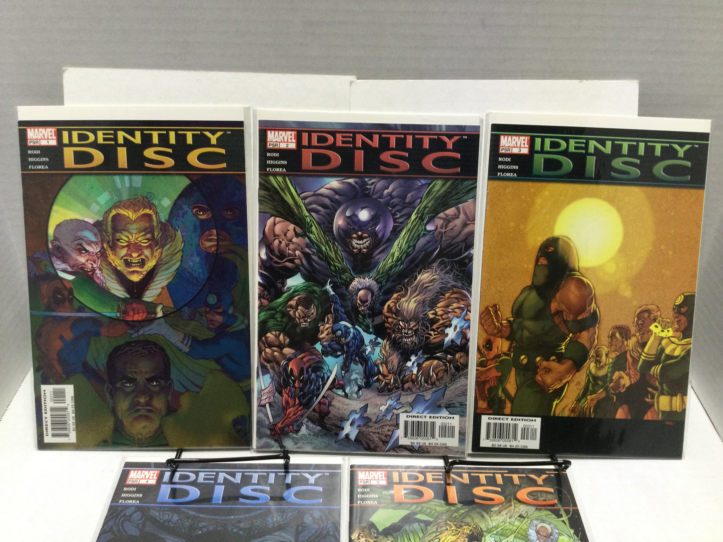 Identity Disc #1-5 Marvel Comics Features Deadpool