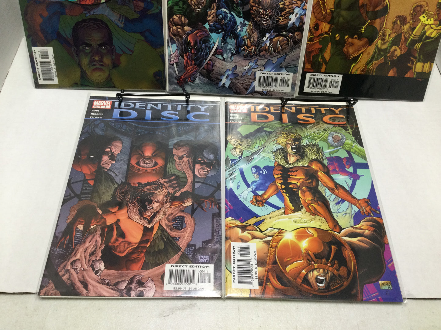 Identity Disc #1-5 Marvel Comics Features Deadpool