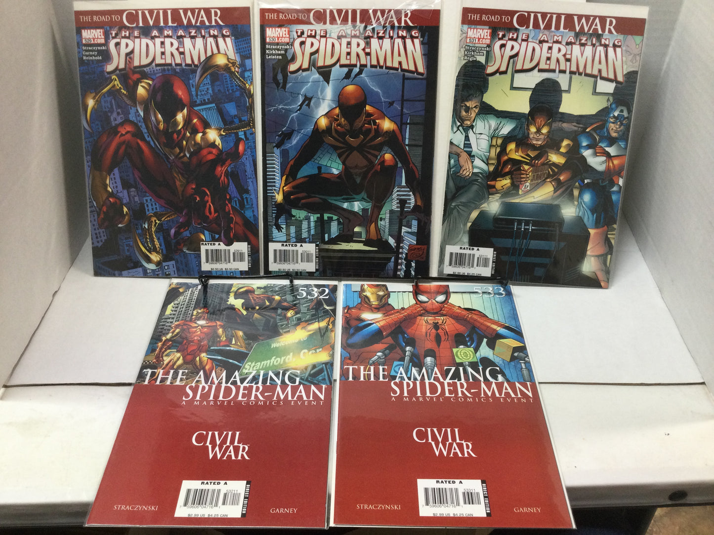 AMAZING SPIDER-MAN •  529 530 531 536 537 538 Civil War