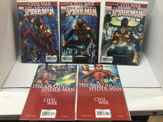 AMAZING SPIDER-MAN •  529 530 531 536 537 538 Civil War
