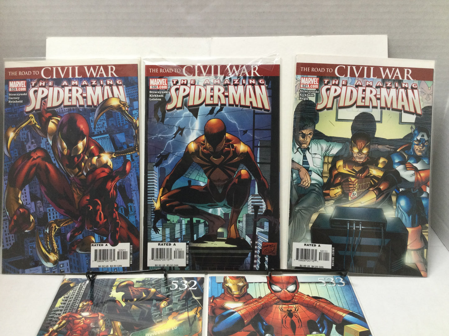 AMAZING SPIDER-MAN •  529 530 531 536 537 538 Civil War