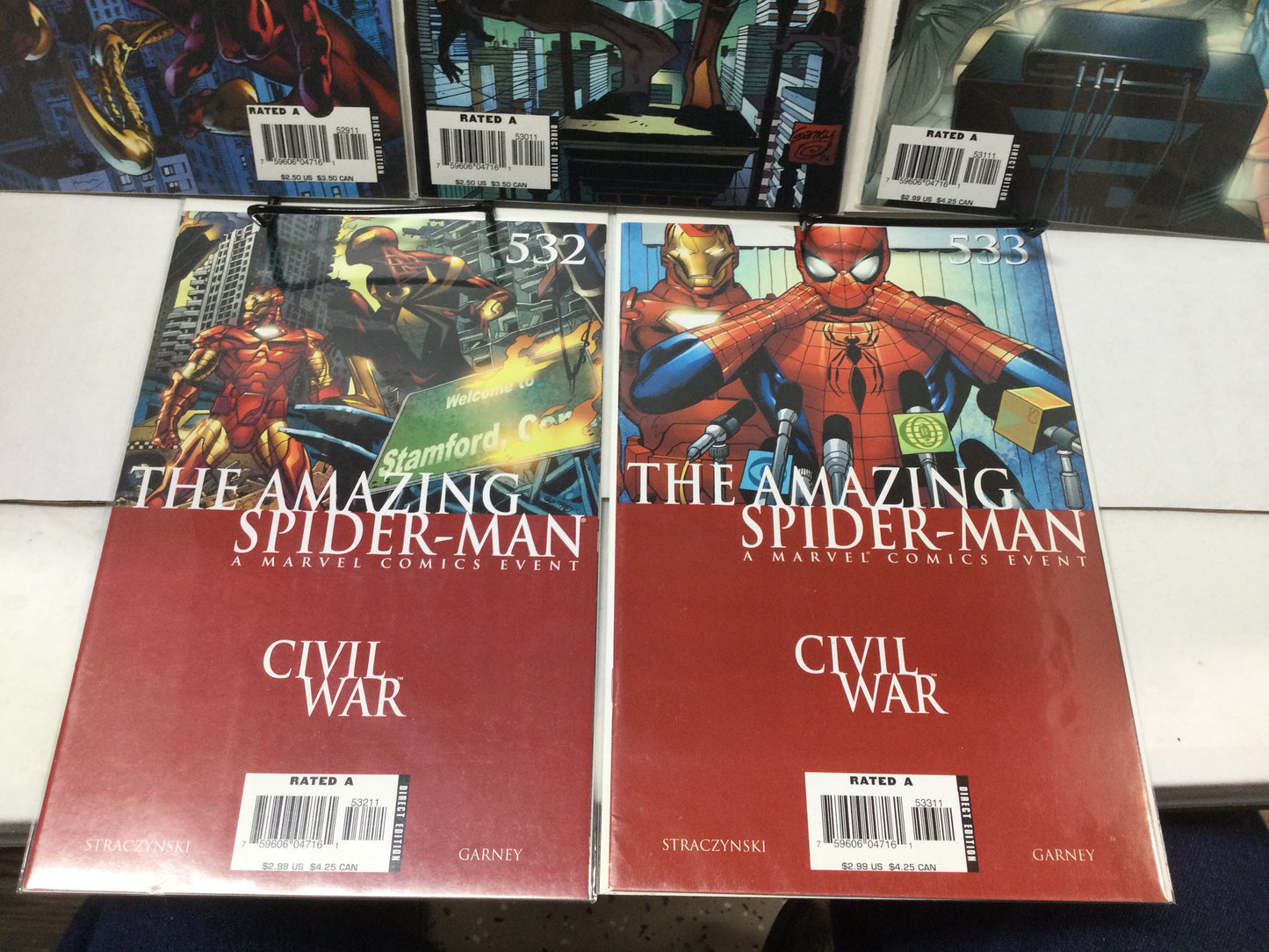 AMAZING SPIDER-MAN •  529 530 531 536 537 538 Civil War