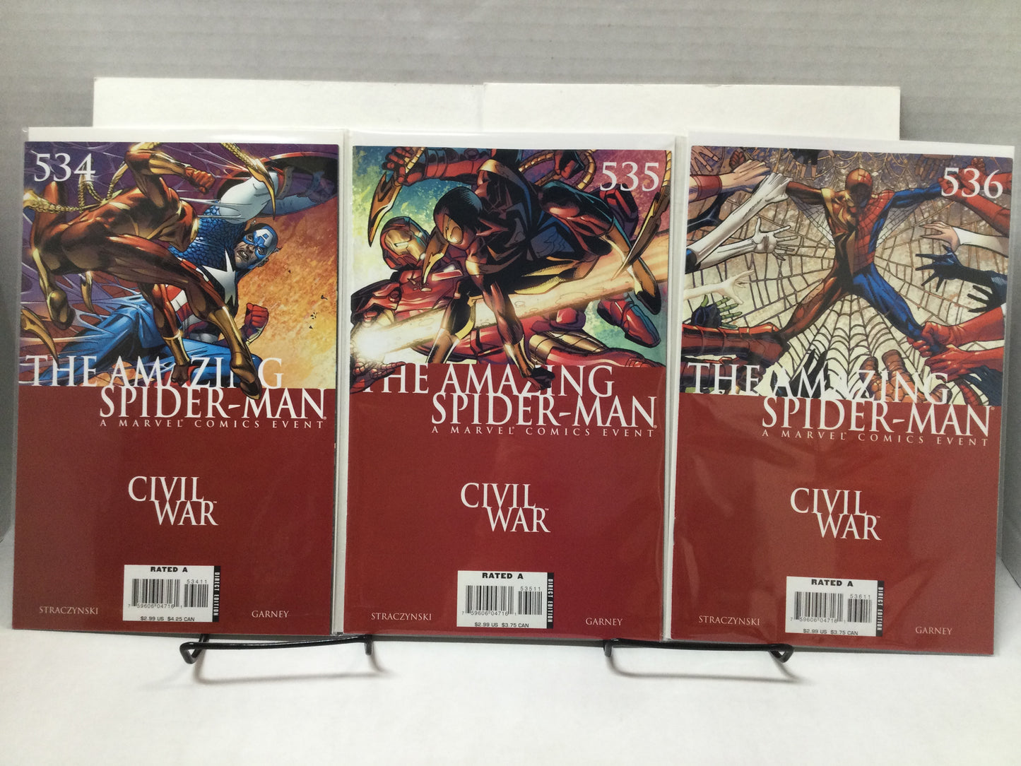 AMAZING SPIDER-MAN •  529 530 531 536 537 538 Civil War