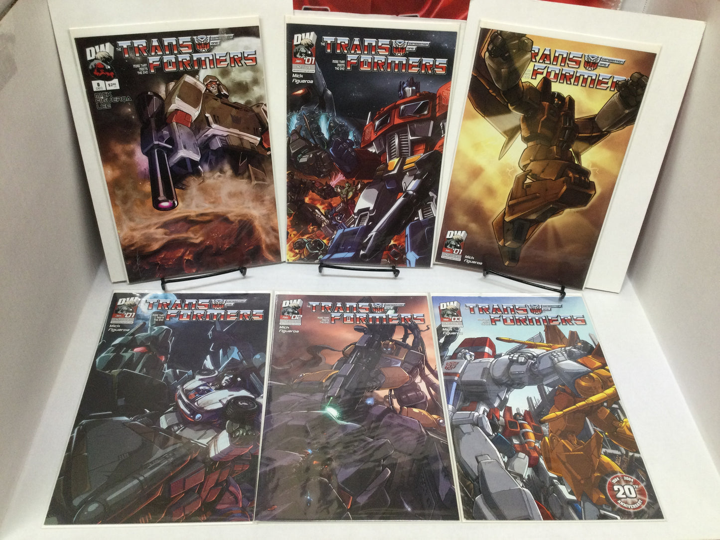 Transformers: Generation One #0, 1-10 (missing #6, two #1 variants)